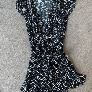 Loft polka dot romper NWT size XS